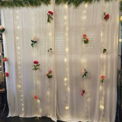 Picture Backdrop Setup For Wedding/Shower