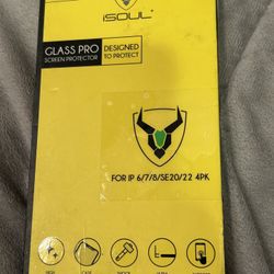 4 Pack ISoul Screen Protector iPhone 6/7/8/SE20/22