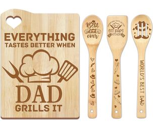 Cutting Board With Utensils