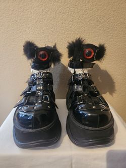 Demonia Monster Eye Platform Sandles