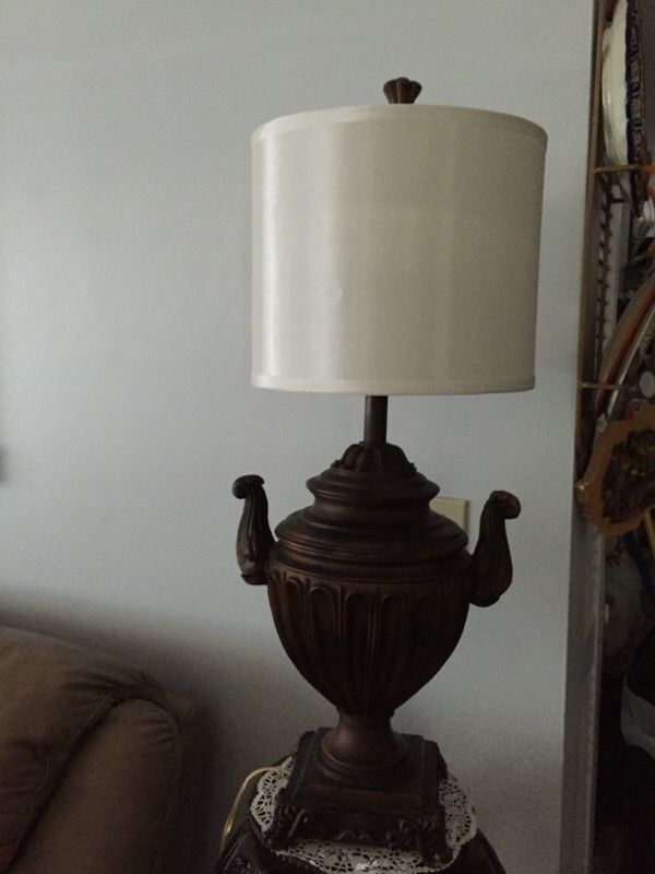 Cerámica and antique lamp 28 cm