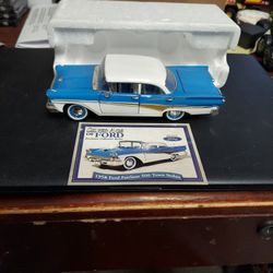 1958 Ford Fairlane Die Cast 500 Town Sedan,  1 3/2, Brand New In Box