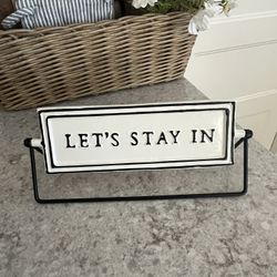 Hearth And Hand Metal Flip Sign $10