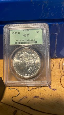 Silver dollar 1881 S ms65