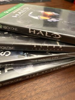 XBOX One Games (4) - Halo, Tomb Raider, Alien,  Sinking City