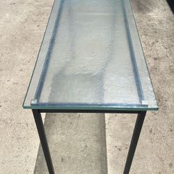 Glass Entryway Console Accent Table 