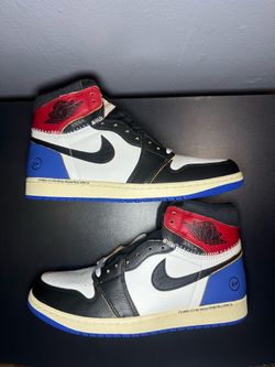 Jordan 1 Retro High Fragment Union LA “Varsity Red Royal” size 9.5,11.5