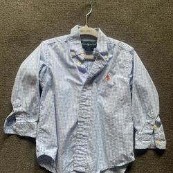 Ralph Lauren Polo Long Sleeve Button Up / 24Months