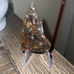 13.5g Slice SERICHO PALLASITE METEOR From Kenya Very Rare