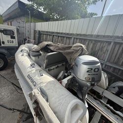 BRIG Inflatable Boat with Honda 20HP Outboard Motor – Ready to Hit the Water!