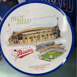 Buffalo Bisons Fowlers Chocolate Pilot Field Commemorative Tin 