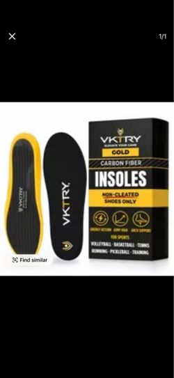 VKTRY Non-Cleated Gold 100% Aerospace-Grade Carbon Fiber Performance Insoles