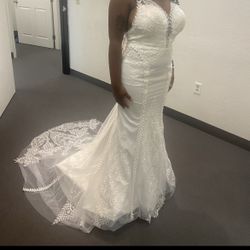 Used Wedding Dress & Veil 