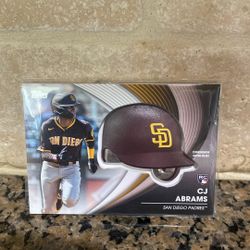 CJ Abrams Rookie Batting Helmet Card