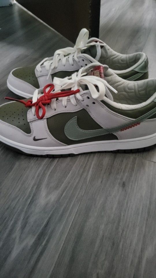 Nike Dunk Low Retro Medium Olive/Jade Horizon Sail Size 10.5 M