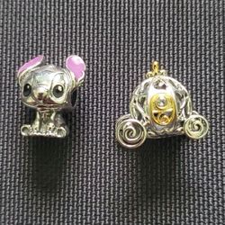 Authentic Pandora 100th Anniversary Cinderella's Carriage Charm + Lilo
