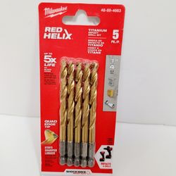 Milwaukee
SHOCKWAVE 1/4 in. Titanium Twist Drill Bit (5-Pack)