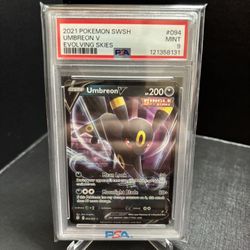 2021 Pokemon PSA 9 Umbreon V #094/203 SWSH Sword & Shield Evolving Skies
