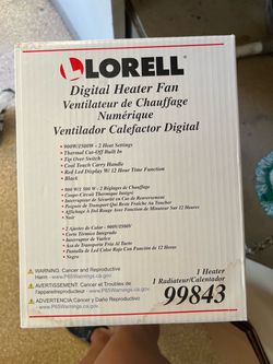 Lorell Digital Heater Fan