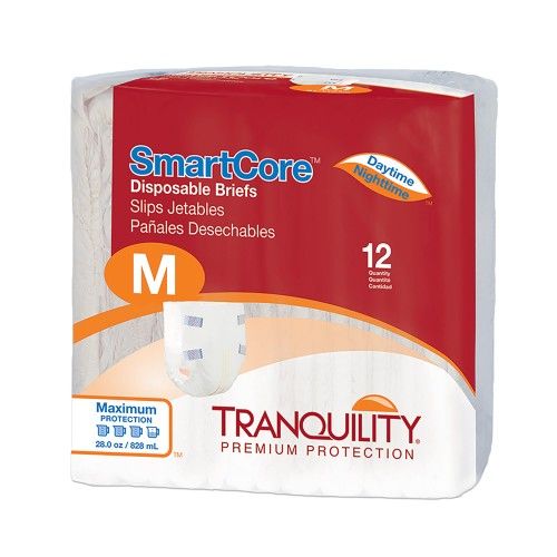 Tranquility Smartcore Adults Disposable Briefs Pack Of 6