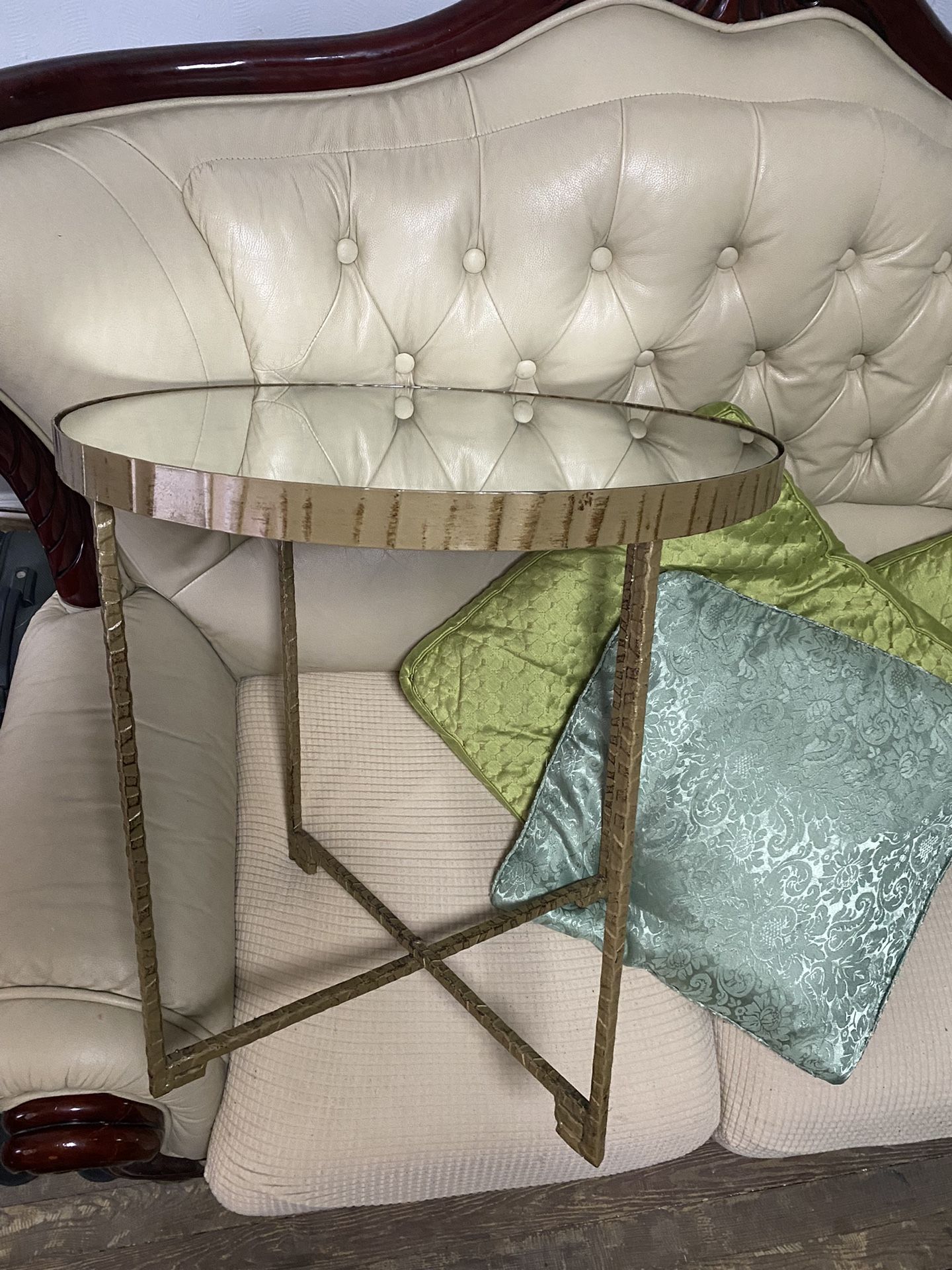 Little table with mirror 19”high and 20”wide