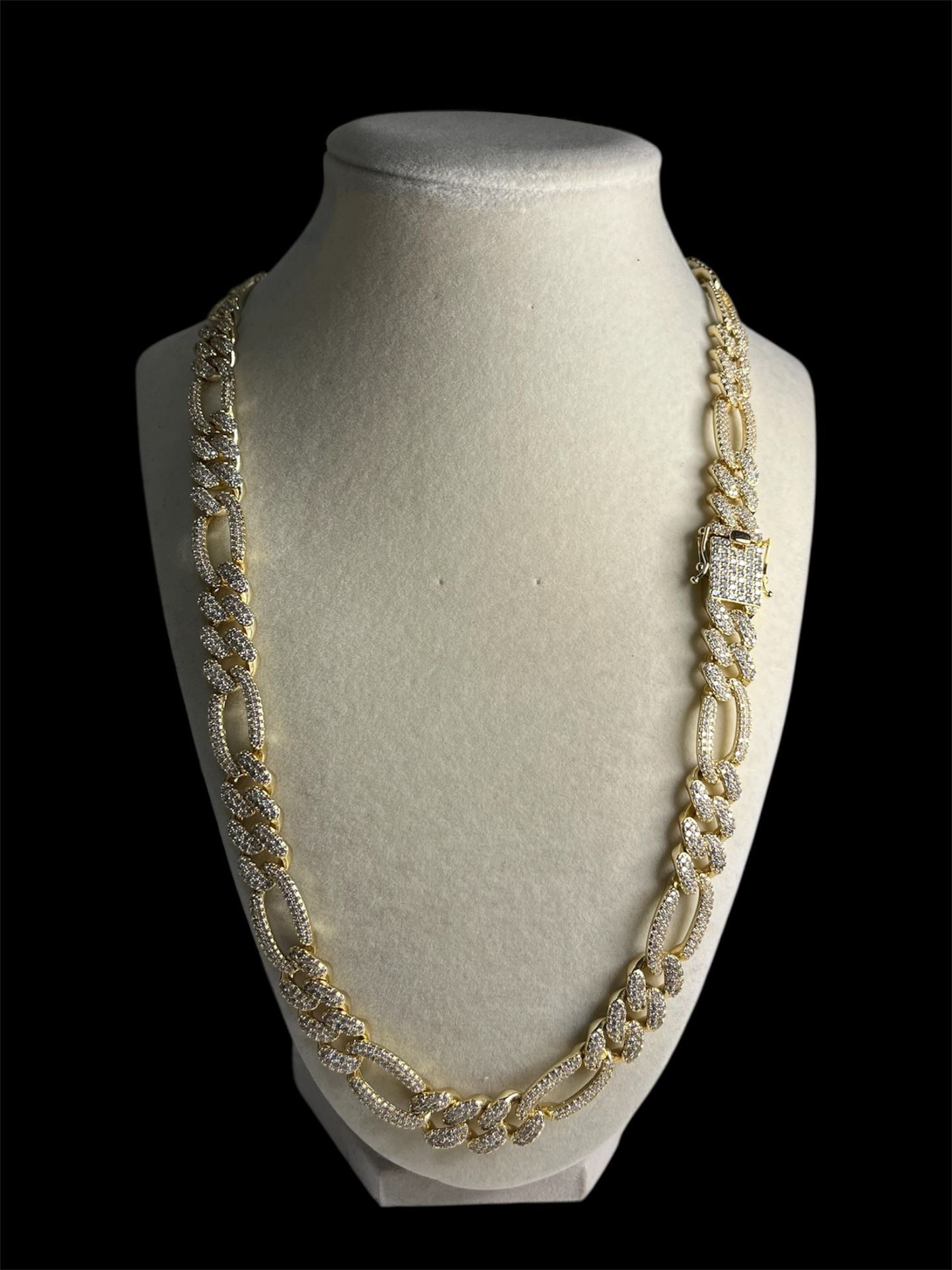 Iced Out Figaro Chain (Read Description)