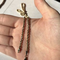 3.85mm Diamond-Cut Glitter Rope Chain Necklace in 10K Gold