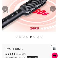 Tymo Ring  Hair Straightening Brush 