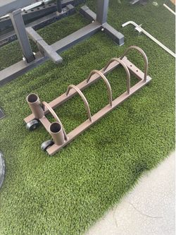 Horizontal Gym Plate Rack