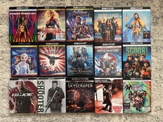 4K Movies $9 each or 3 for $25