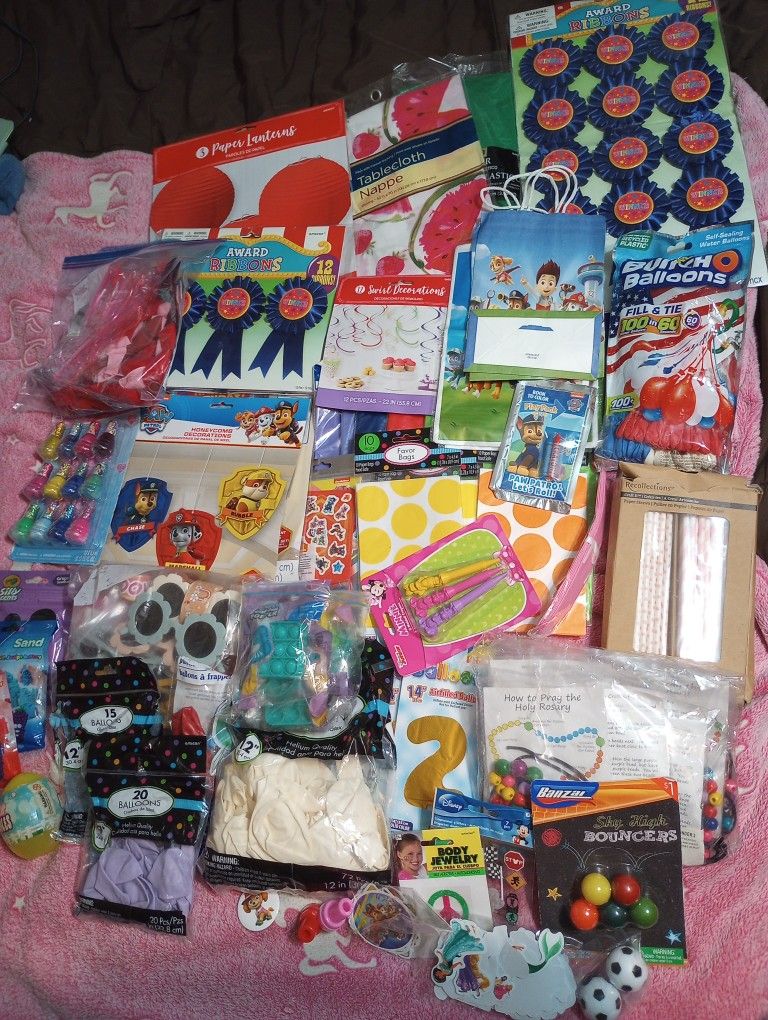 Kids Party Supplies Boys Girls