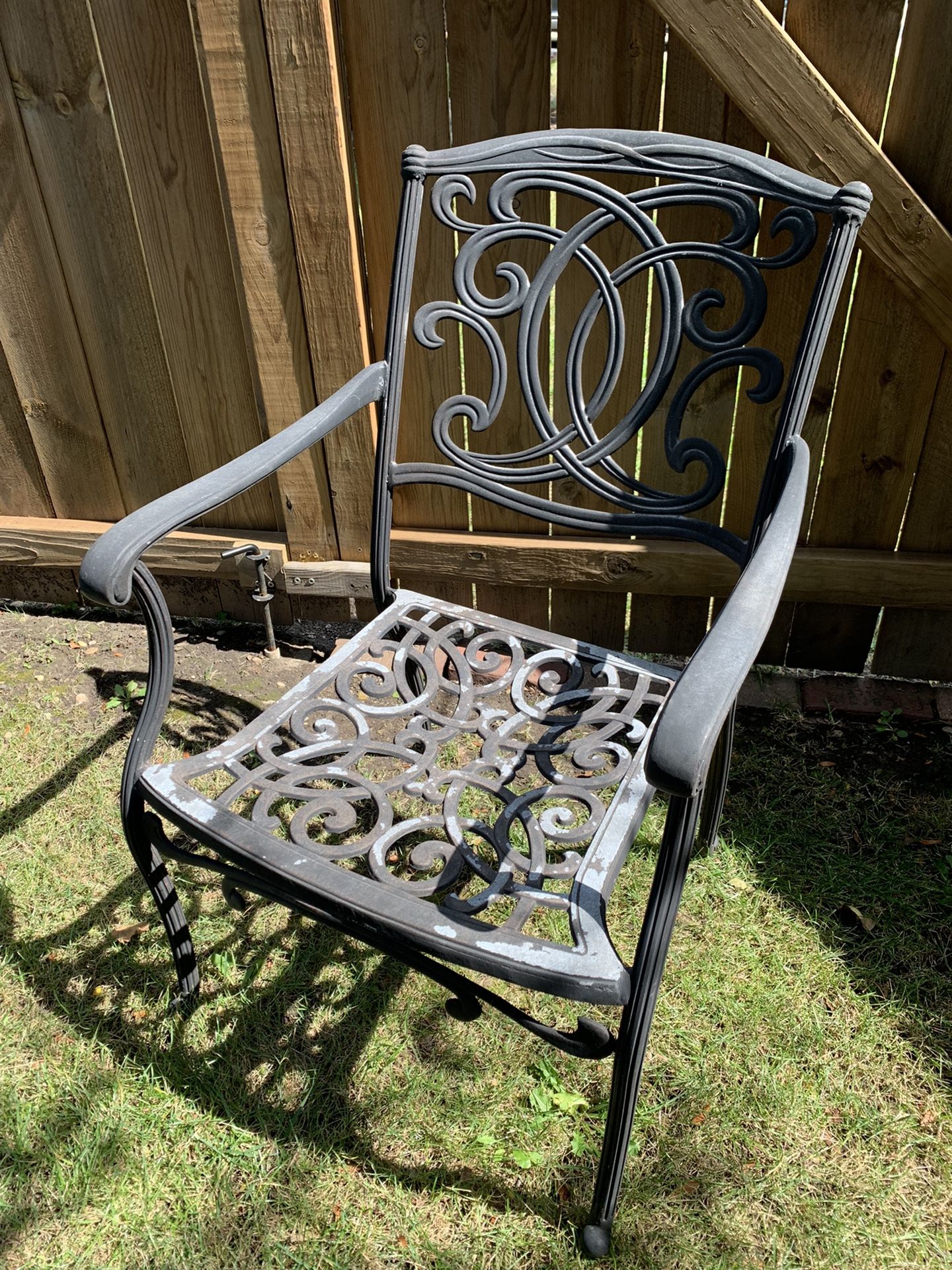 One Metal Patio Chair