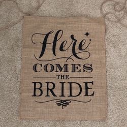 Here Comes The Bride Banner