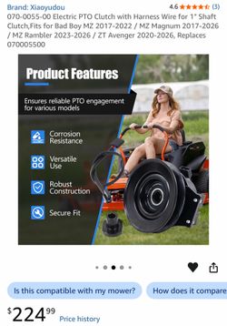Riding lawnmower clutch new in box