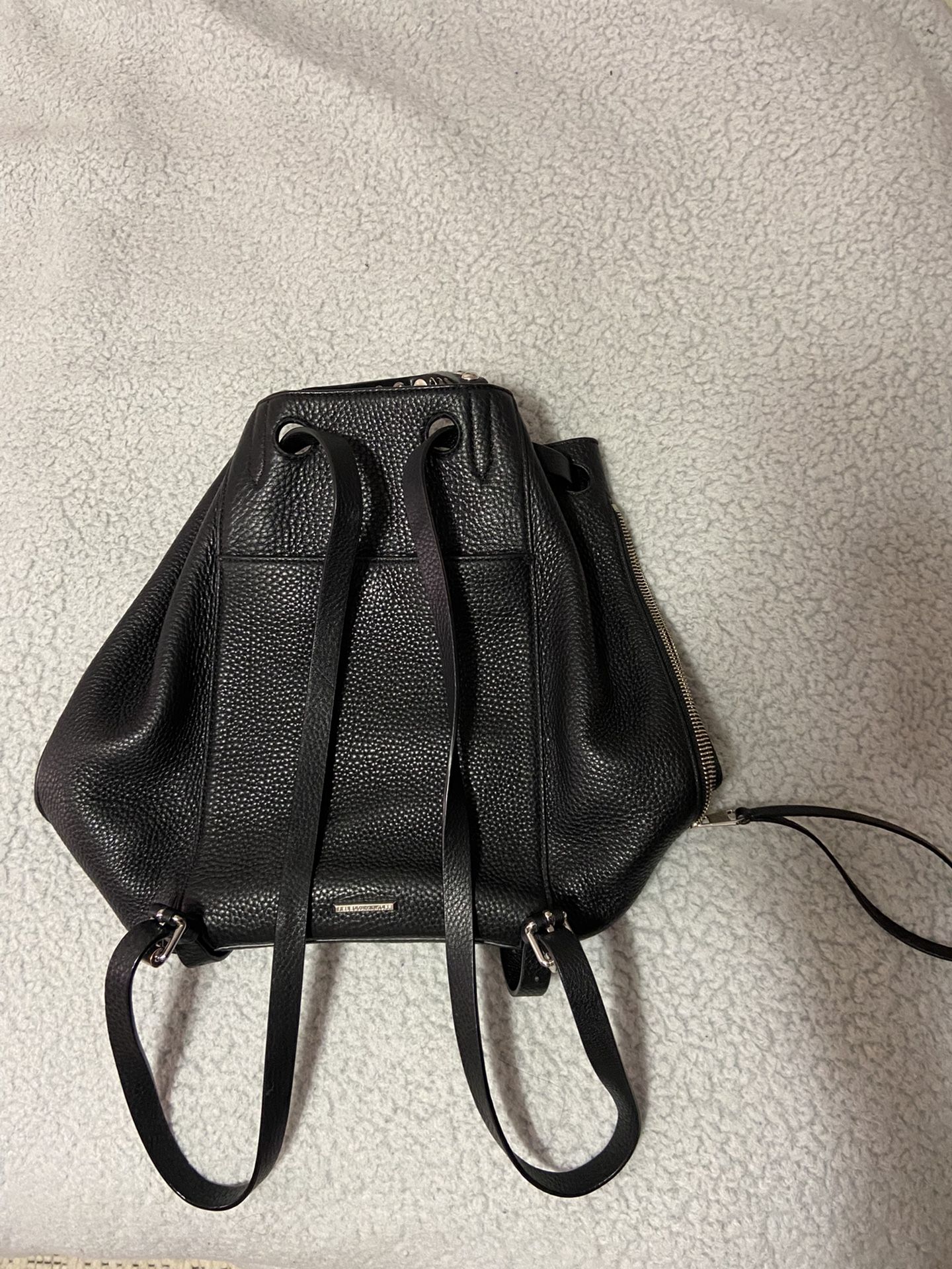 Rebecca Minkoff Black Pebbled Leather Backpack Rebecca Minkoff Leather Backpack - Black Backpacks, Handbags  main image 2