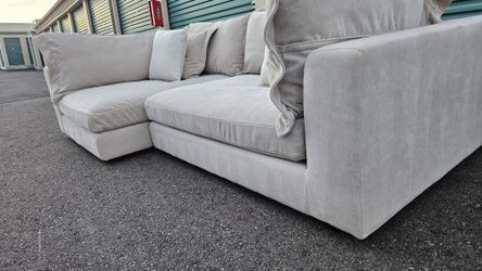 FREE DELIVERY!!! Living Spaces "Supreme Lounger" 2pc Couch BEIGE ($1.6K Retail...40% OFF!!!)