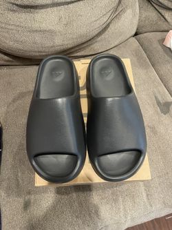 onyx yeezy slides