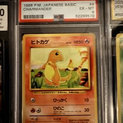 PSA 6 Pokemon 1996 Japanese Base Set No Rarity Charmander #004