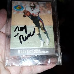 Jerry Rice 1991 Autograph Card