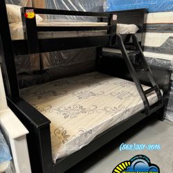 Twin XL QUEEN Bunk Bed With Mattress New