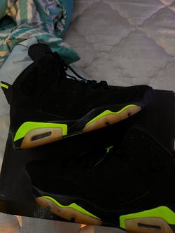 Jordan 6 Black Electric Green 9.5