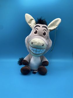 (NEW) DreamWorks Shrek Donkey Big Head Plush Doll 7-inch Stuffed Animal (PERFECT FOR BIRTHDAY PARTIES)
