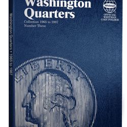 Washington Quarters 1965 thru 1987 Brand New Whitman Coin Album!!~(IVID#1606)