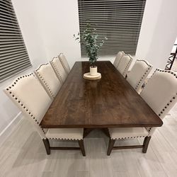 Large Dining Table With 10 Chairs 