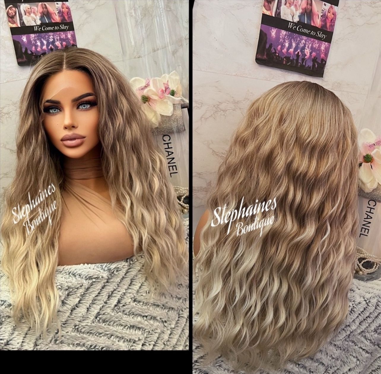 Human Hair Blended Lace Front Wig