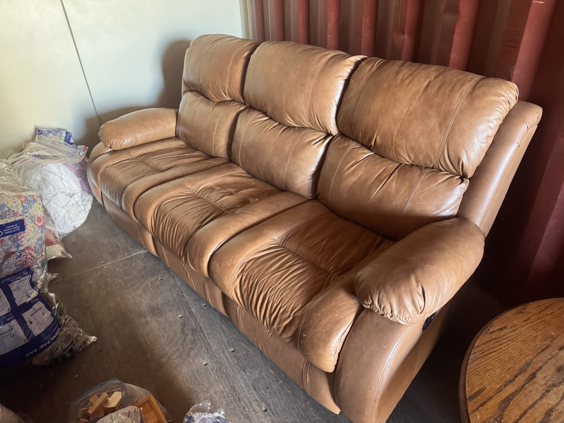 leather sofa