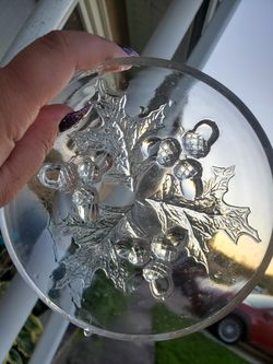 6 Federal Glass Acorn and Oak Leaves