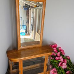 Curio Chest With Mirror
