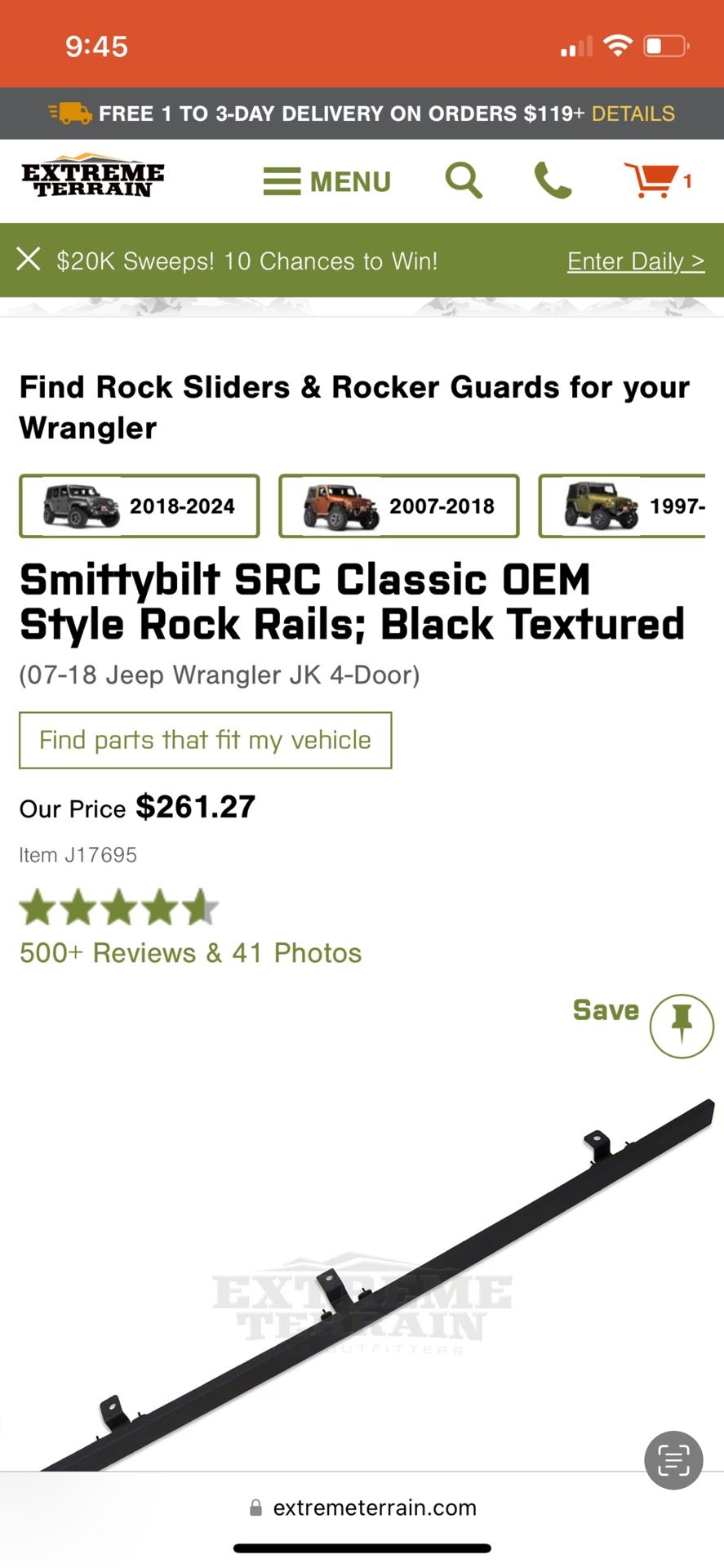 Jeep Rock Slider 