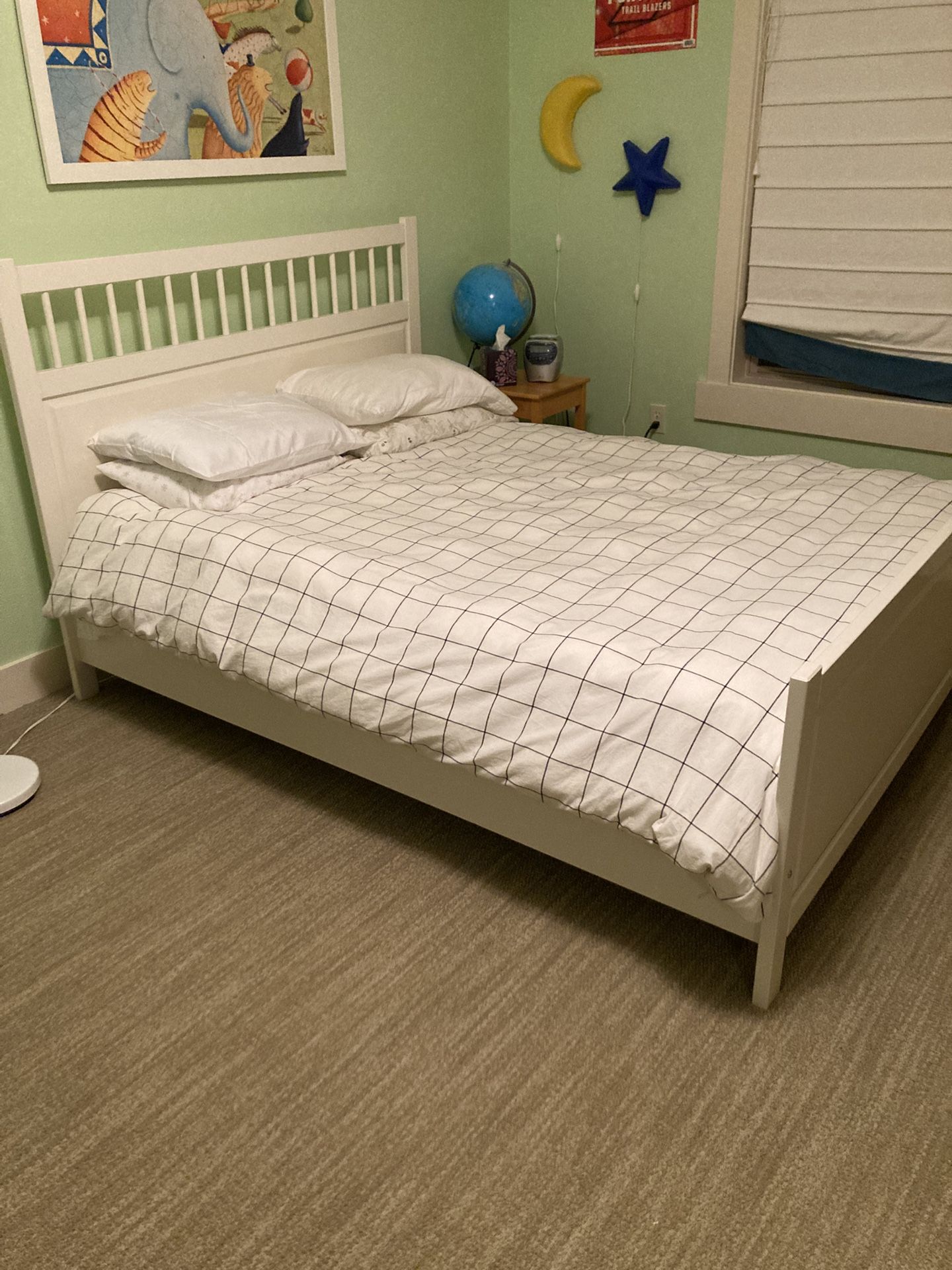 IKEA White Queen Bed Frame 